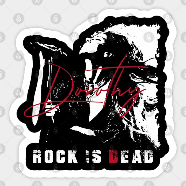 ROCK IS DEAD Sticker by YourLuckyTee